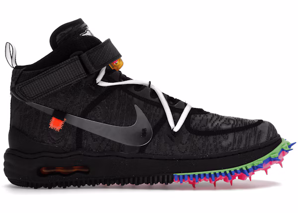 Nike Air Force 1 Mid Off-White Black - UK 10